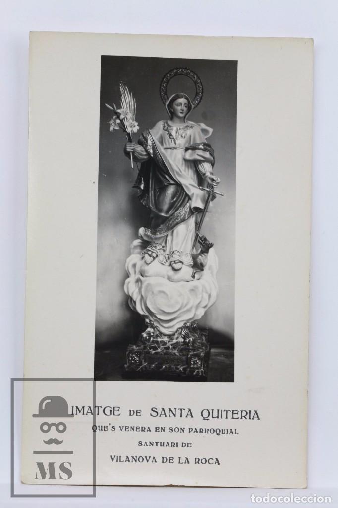 Postkarten: Antigua Postal Fotogr&aacute;fica - Imatge de Santa Quiteria. Santuari de Vilanova de la Roca -Sin Circular