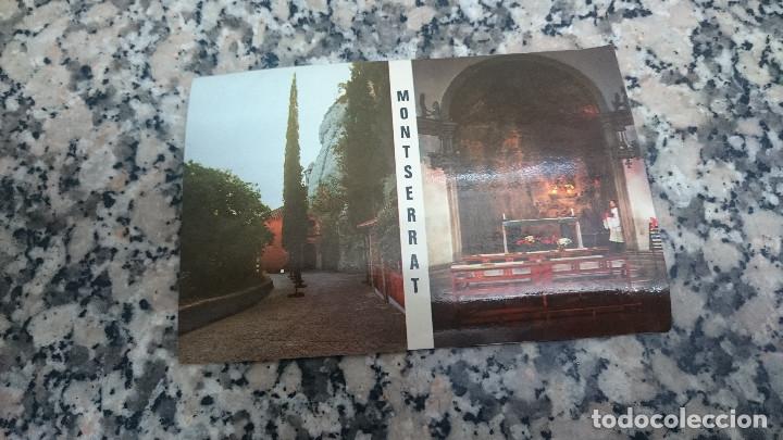 Postkarten: POSTAL MONTSERRAT ENTRADA E INTERIOR DE LA SANTA COVA ESCRITA