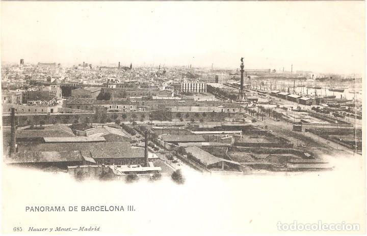 Postais: BARCELONA PANORAMA III 685 HAUSER Y MENET