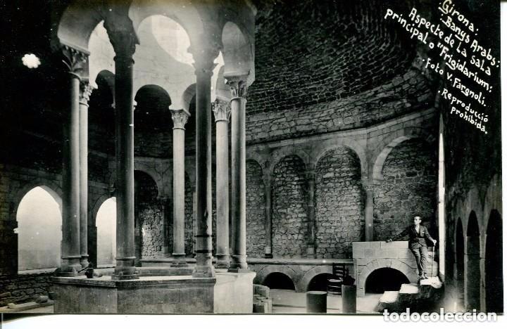 Postales: GIRONA- FOTOGR&Aacute;FICA BANYS ARABS-ASPECTE DE LA SALA PRINCIPAL- FARGNOLI
