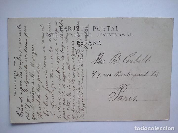 Postales: barcelona - parque - mamut - postal circulada en 1912 - Foto 2