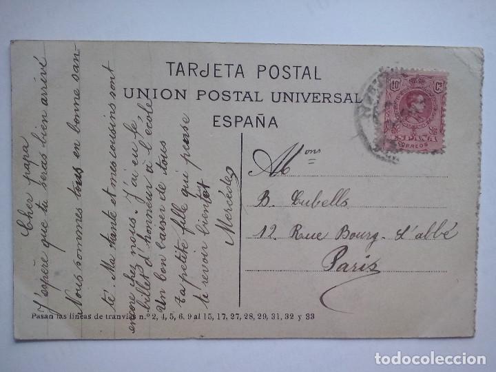 Postales: barcelona - monumento al dr. robert - postal circulada en 1918 - Foto 2