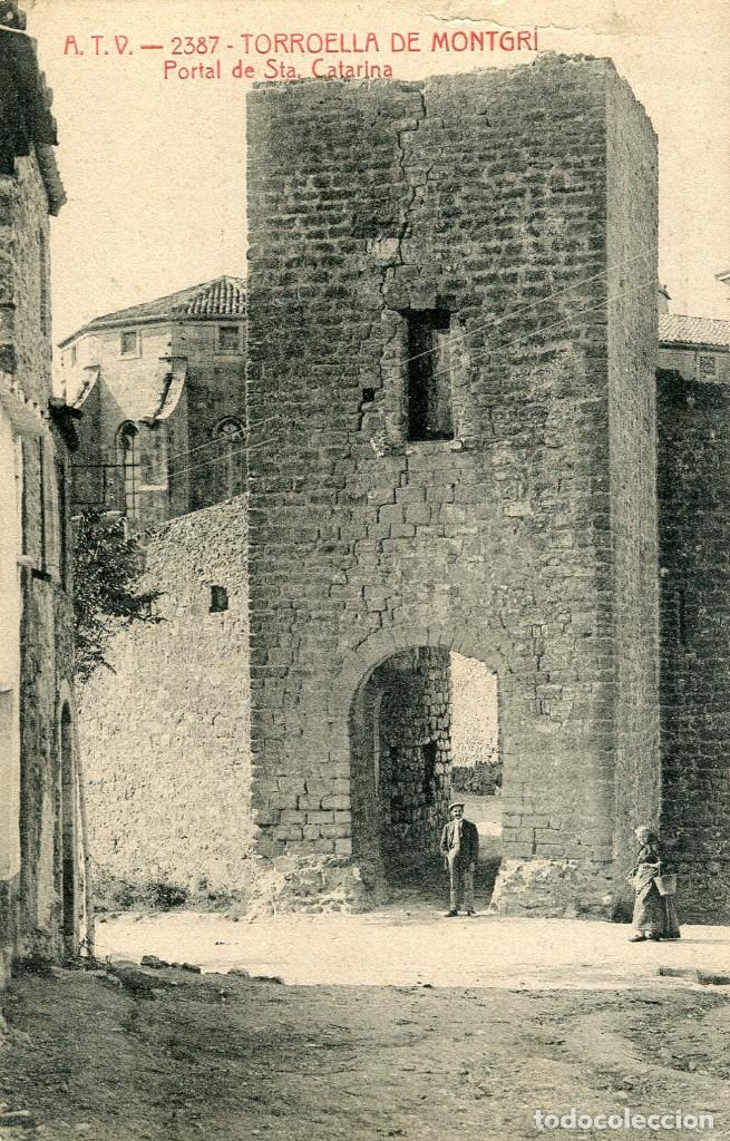 Cartoline: a03443 2387 Torroella De Montgri - Portal De Sta Catarina - Atv N&ordm;2387
