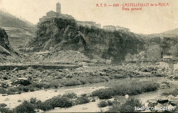 Cartoline: a00175 0695 Castellfullit De La Roca - Vista General - Atv N&ordm;695