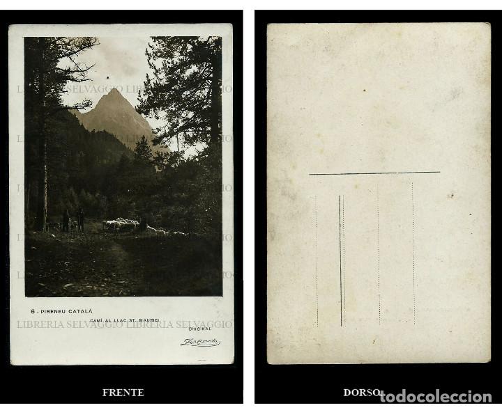 Postales: Pirineu Catala. 6. Cami al Llac de Sant Maurici. Original Zarkowitz.