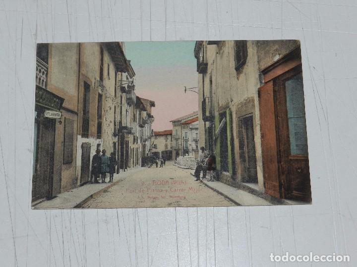 Postales: 9 RODA ( VICH ) PART DE PLASSA Y CARRER MAJOR - Foto 1