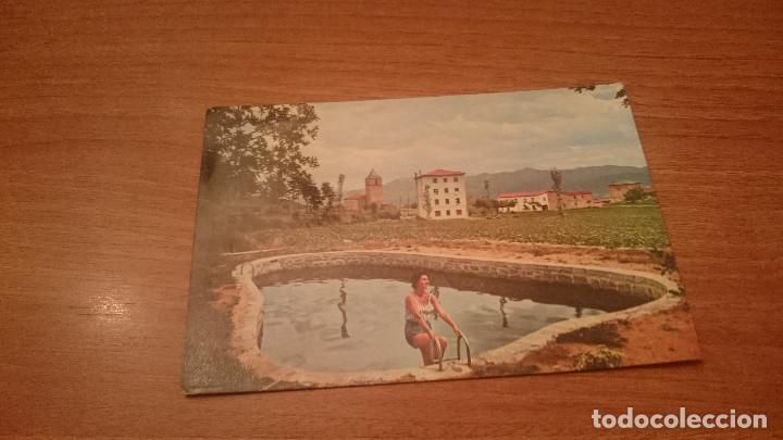 Postales: POSTAL PIRINEOS ORIENTALES LLES DE CERDA&Ntilde;A PISCINA DEL HOTEL MIRADOR CIRCULADA
