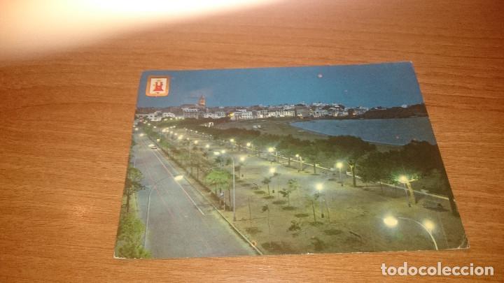Postkarten: POSTAL PALAMOS PASEO Y PLAYA VISTA NOCTURNA CIRCULADA