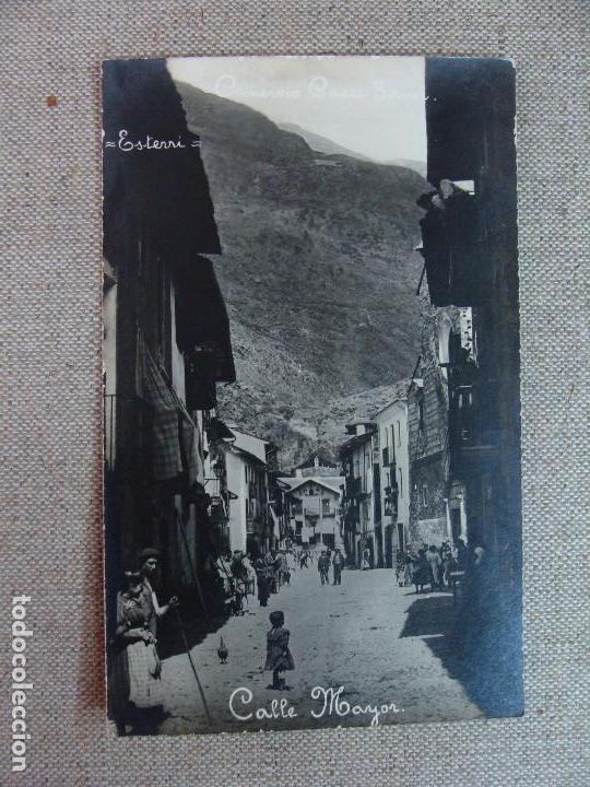 Postales: LERIDA. ESTERRI D'ANEU. CALLE MAYOR. COMERCIO... FOTOGR&Aacute;FICA. ESCRITA 19 SEPT 1920