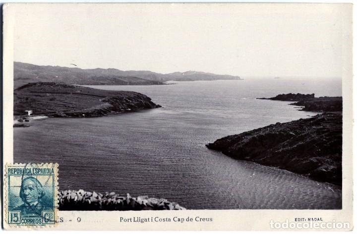 Cartoline: a00893 cadaques port lligat i costa cap de creus ed nadal n&ordm;9 circulada 1935