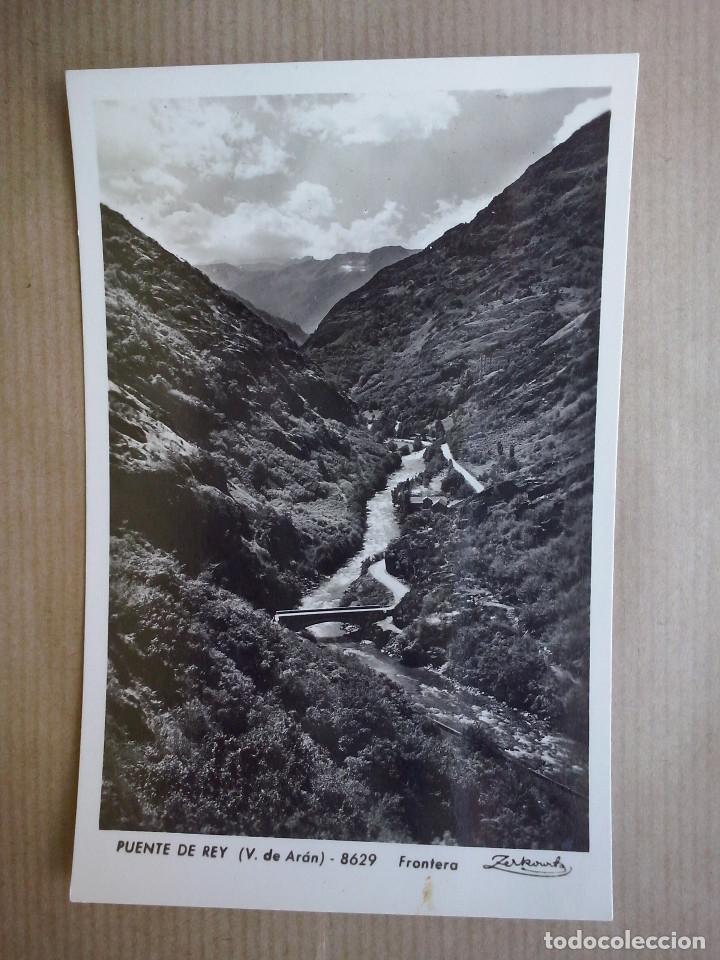 Postales: Valle de Ar&aacute;n - Lerida - Puente del Rey - Ediciones Zerkowitz - sello del casino del puente del rey