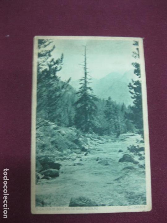 Postales: POSTAL 5.-  CALDES DE BOHI. RIU DE SANT NICOLAU. PIRINEU, SERIE B. CENTRE EXCURSIONISTA DE CATALUNYA