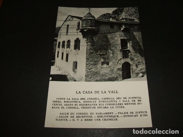 Postales: ANDORRA LA CASA DE LA VALL - Foto 1