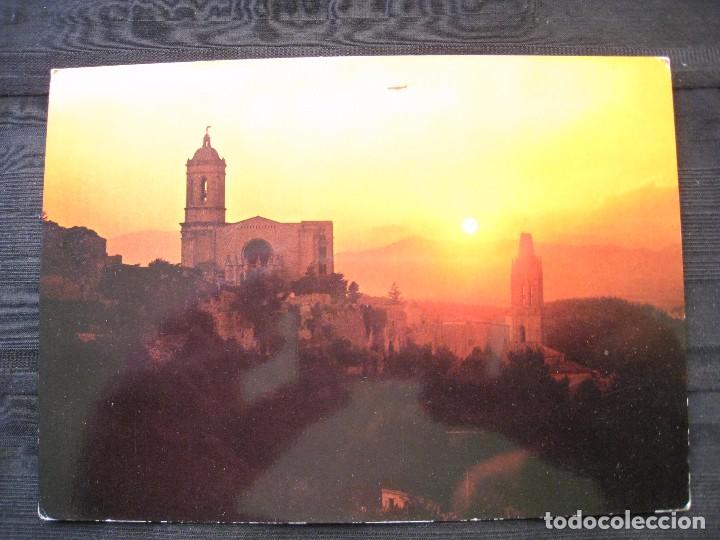 Postales: POSTAL GERONA - PUESTA DE SOL. - Foto 1