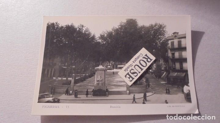 Postales: FIGUERAS - 13 RAMBLA LIB. MASDEVALL - 14X9 CM. - Foto 1