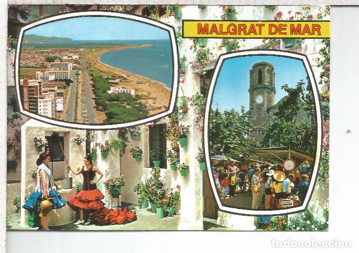 Postales: MALGRAT DE MAR BARCELONA ESCRITA - Foto 1