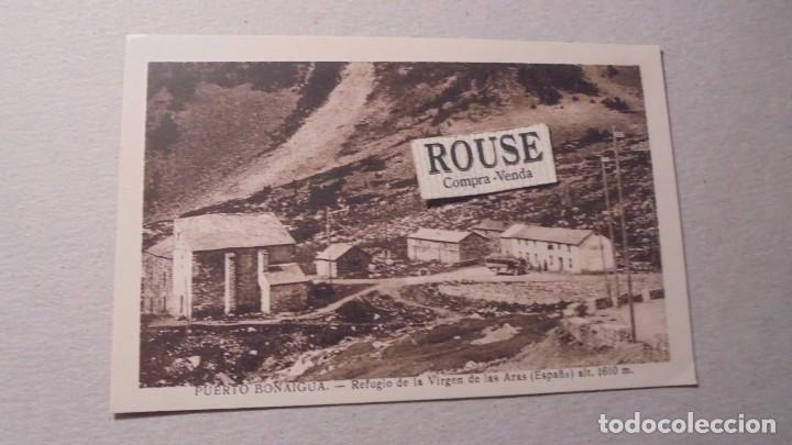 Postales: PUERTO BONAIGUA - REFUGIO DE LA VIRGEN DE LAS ARAS ( ESPA&Ntilde;A ) FOT. M. SOL&Eacute; - 14X9 CM.