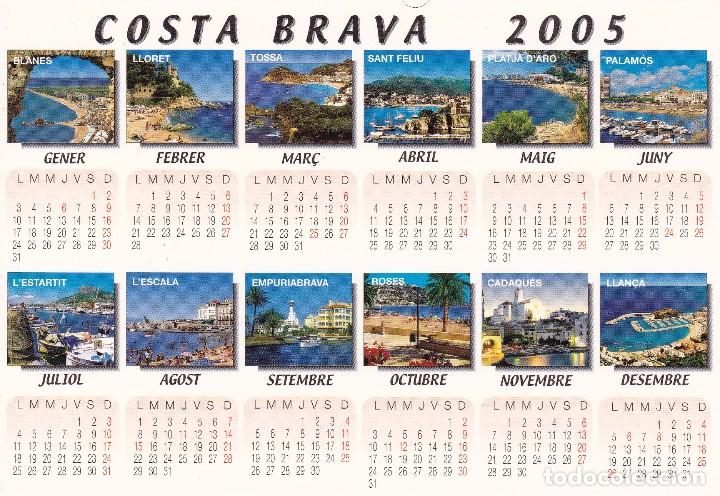 Postales: postal calendario costa brava 2005 (sin circular)