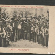Cartes Postales: MOYA - FESTA DEL ARBRE FRUYTER - AGOST 1906 - COMISSIO ORGANISADORA - (50.104). Lote 95139251