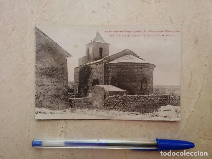 Postales: ANTIGUA POSTAL -10*15- PIRINEOS ORIENTALES CERDE&Ntilde;A - CAJON - IGLESIA ROMANICA