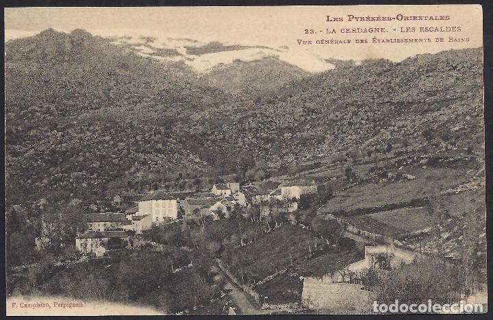 Postales: POSTALES - PIRINEOS ORIENTALES. LA CERDANYA. LES ESCALDES. VISTA GENERAL.