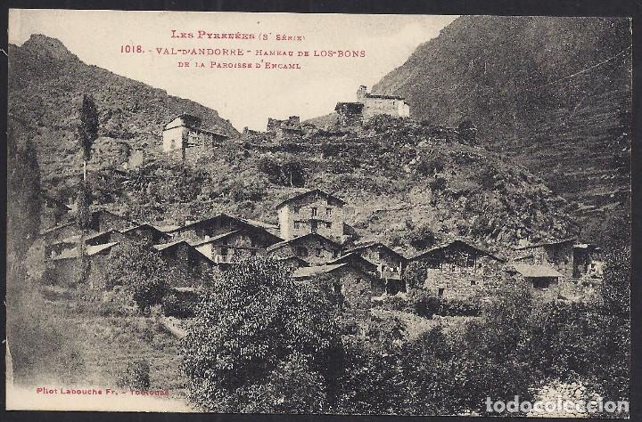 Postales: POSTALES - PIRINEOS. VALLE DE ANDORRA. HAMEAU DE LOS-BONS DE LA PAROISSE D'ENCAML.