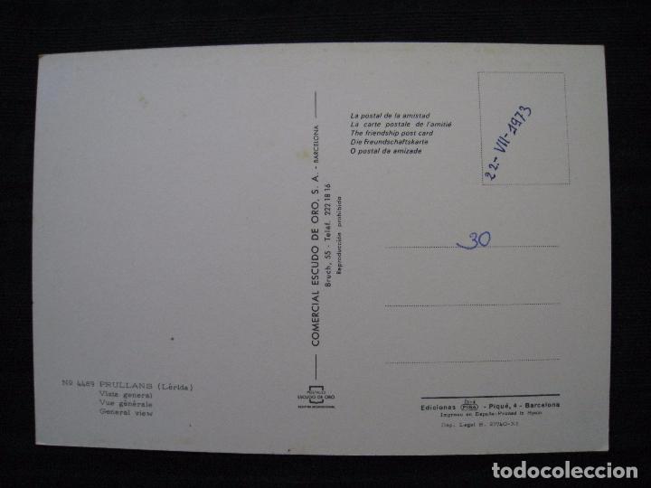 Postales: POSTAL PRULLANS  ( LERIDA ) - VISTA GENERAL. - Foto 3