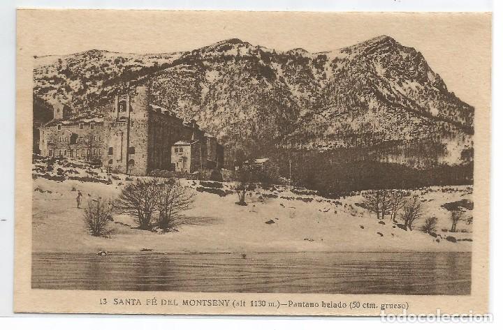 Postales: GRAN HOTEL SANTA FE DEL MONTSENY .- PANTANO HELADO .- FOTO L. ROISIN N&ordm; 13