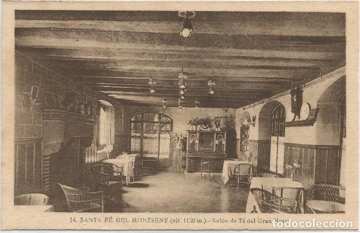 Postales: GRAN HOTEL SANTA FE DEL MONTSENY .- SALON DE TE  .- FOTO L. ROISIN N&ordm; 14