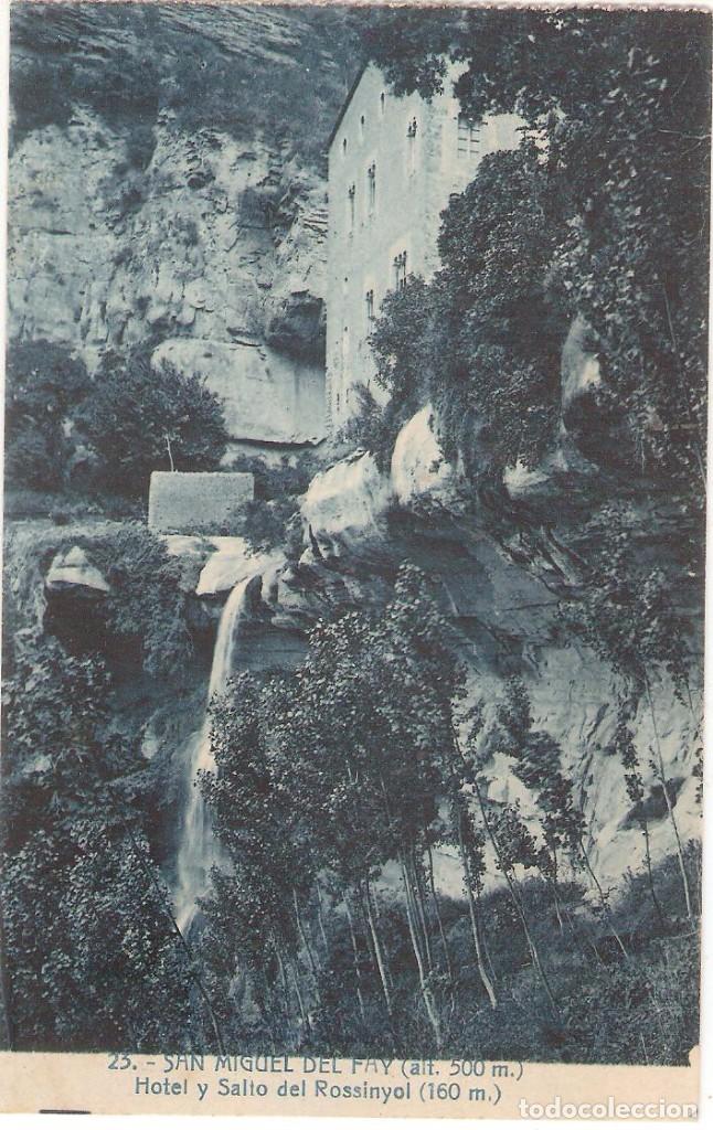Postales: SAN MIGUEL DEL FAY, HOTEL Y SALTO DEL ROSSINYOL, L.ROISIN, , SIN CIRCULAR