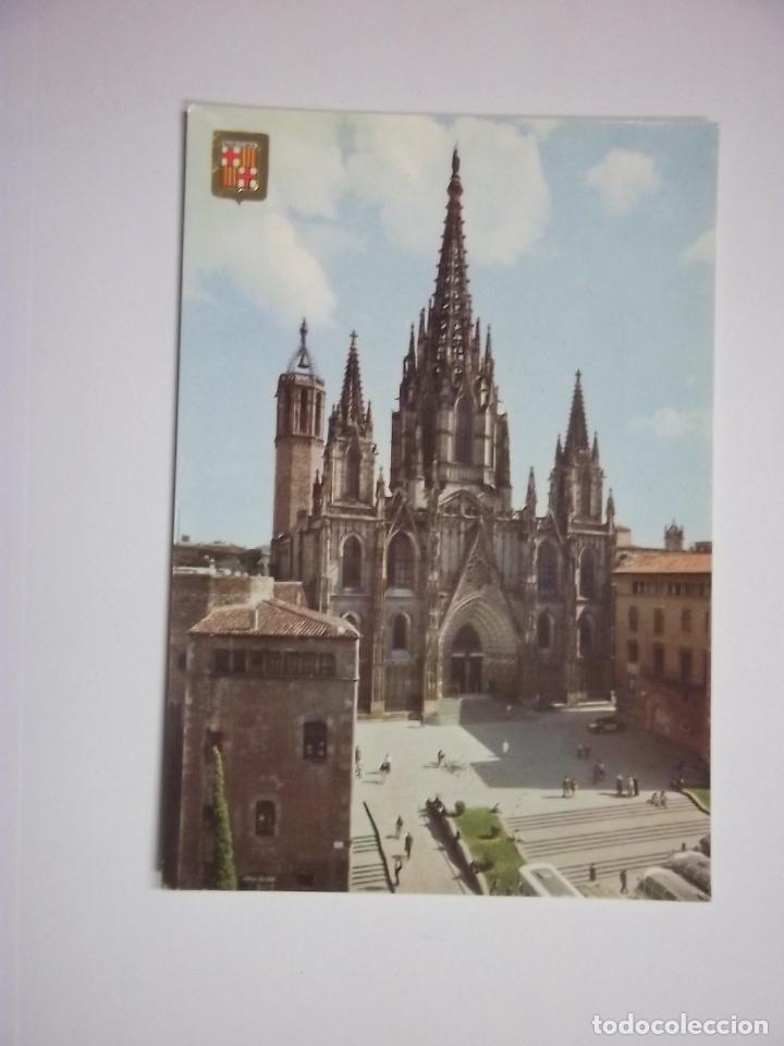 Postales: POSTAL CATEDRAL DE BARCELONA. N&ordm; 26. SEGUNDA COLECCION IMAGENES ESCUDO DE ORO. CATEDRALES TDKP2