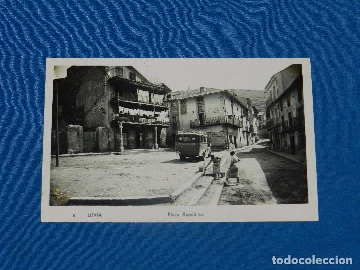 Postkarten: 8 LLIVIA - PLA&Ccedil;A REPUBLICA , FOTOGRAFICA