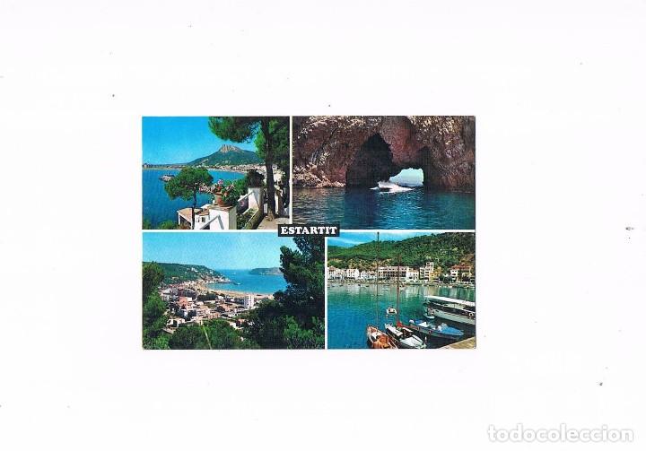 Postales: POSTAL ANTIGUA CATALU&Ntilde;A COSTA BRAVA SIN CIRCULAR VISTA AEREA ESTARTIT DIVERSOS ASPECTOS