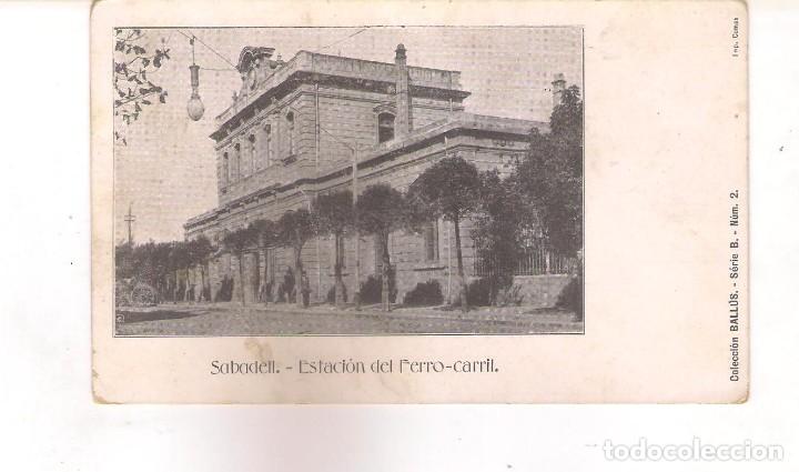 Postales: POSTAL DE SABADELL - ESTACI&Oacute;N DEL FERROCARRIL - - Foto 1