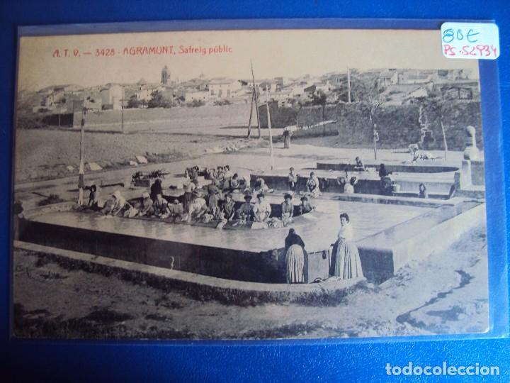 Postkarten: (PS-52934)POSTAL DE AGRAMUNT-SAFREIG PUBLIC.LAVADERO PUBLICO.A.T.V.3428