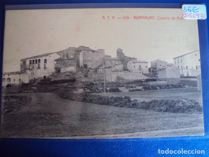 Postkarten: (PS-52931)POSTAL DE AGRAMUNT-CASERIO DE MAFET.A.T.V.1178.PUBLICIDAD EN EL REVERSO