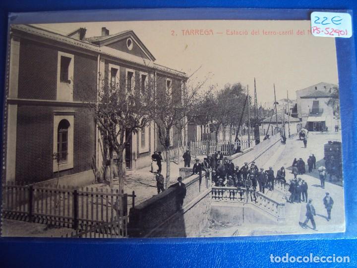 Postales: (PS-52901)POSTAL DE TARREGA-ESTACIO DEL FERRo-CARRIL DEL NORT