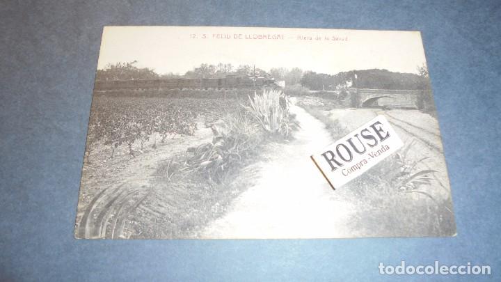 Postkarten: 12 - S. FELIU DE LLOBREGAT - RIERA DE LA SALUD - L. ROISIN FOTGR. 14X9 CM.