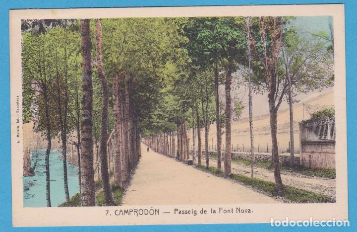 Postales: 7. CAMPROD&Ograve;N - PASSEIG DE LA FONT NOVA. ROISIN. EDICI&Oacute; VDA. DE JOSEP PLANELLA