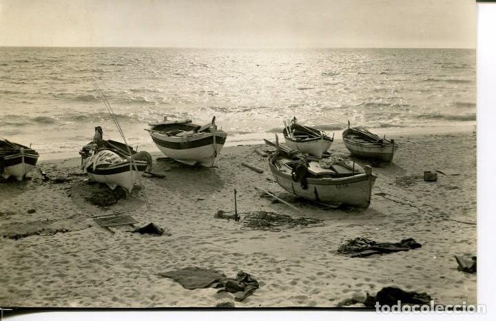 Cartoline: MASNOU -BARCAS Y PLAYAS.-FOTOGR&Aacute;FICA- 1959