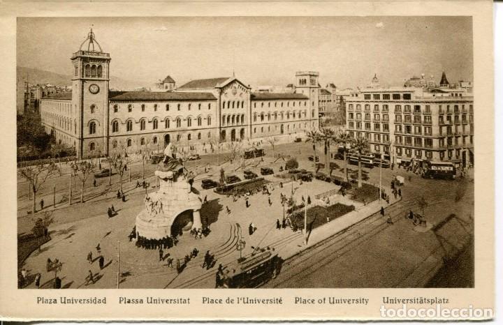 Postales: BARCELONA-PLAZA UNIVERSIDAD-- ROISIN
