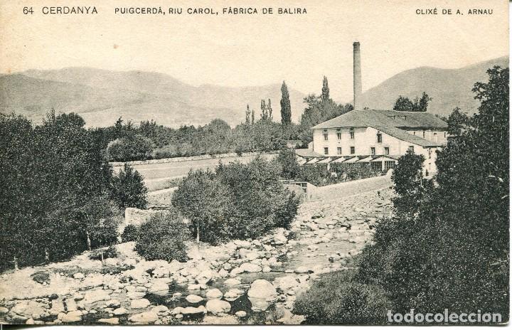 Postales: PUIGCERD&Agrave;-RIU CAROL-F&Aacute;BRICA DE BALIRA-