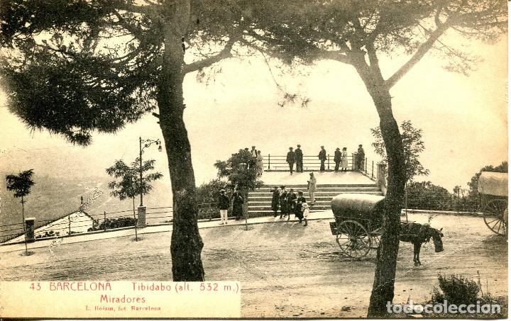 Postales: BARCELONA-TIBIDABO-MIRADORES-CARROS-  ROISIN