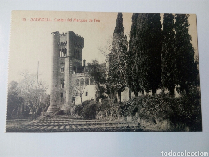Postales: Postal de Sabadell. Castell del Marques de Feu - Foto 1