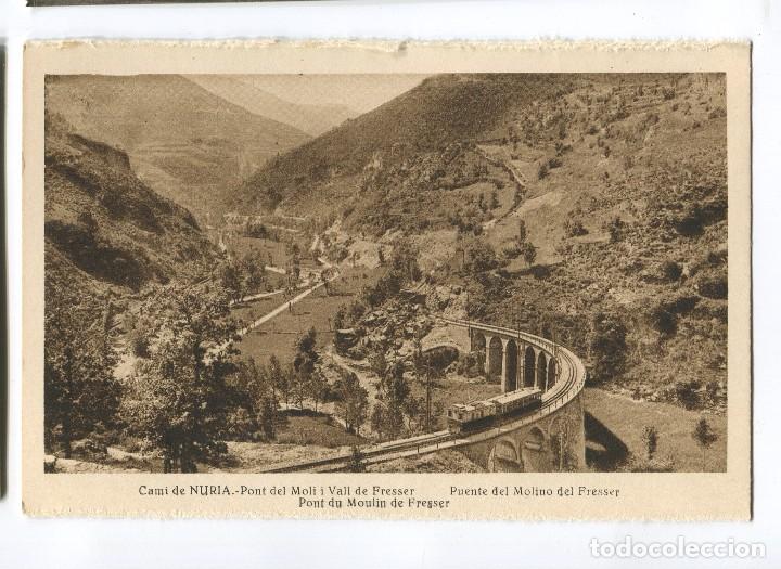 Cartoline: a01813 Nuria pont del moli i vall de fresser roisin cremallera tren