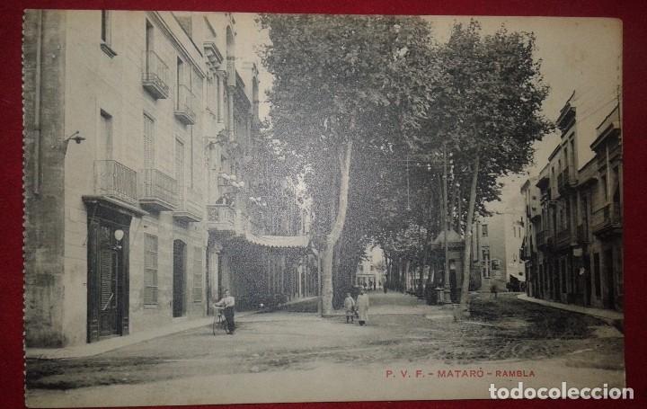 Postales: POSTAL DE MATARO - RAMBLA - Foto 1