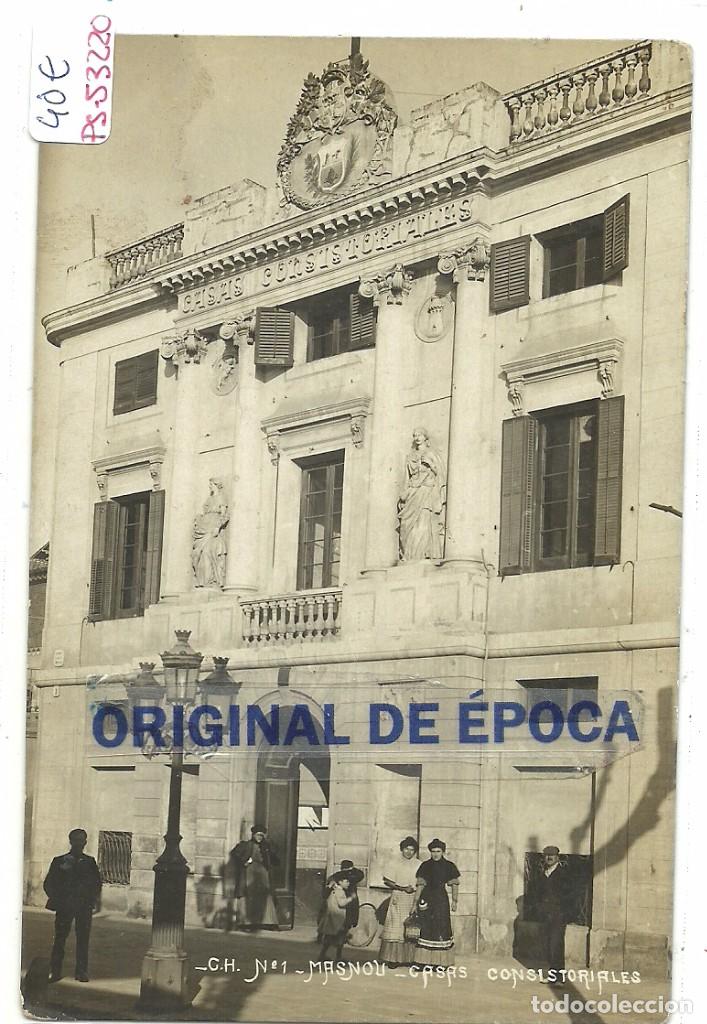 Postcards: (PS-53220)POSTAL FOTOGRAFICA DE MASNOU-CASAS CONSISTORIALES