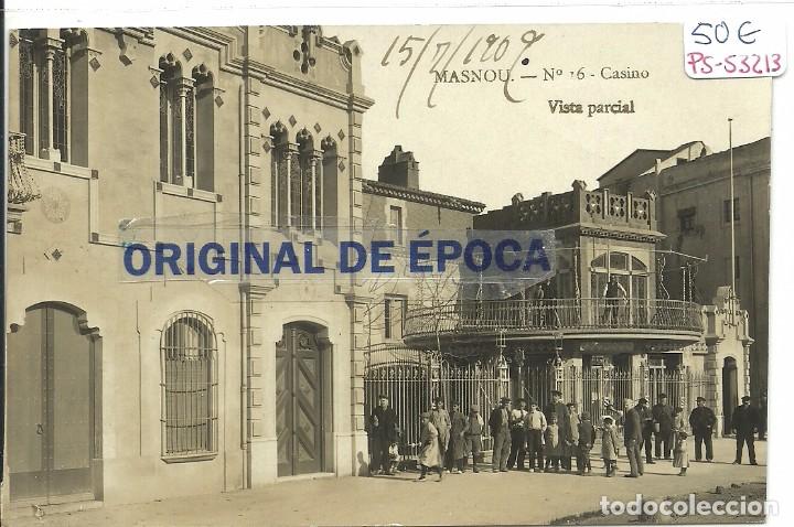 Postcards: (PS-53213)POSTAL FOTOGRAFICA DE MASNOU-CASINO.VISTA PARCIAL