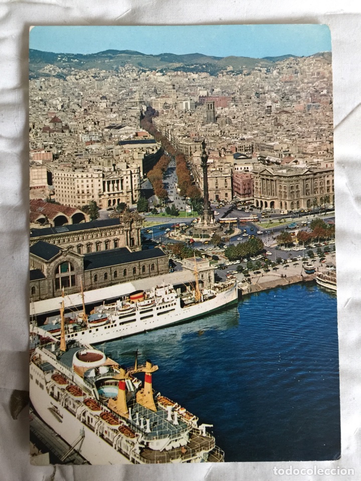 Postales: Postal // Puerto de Barcelona // Usada // 1969