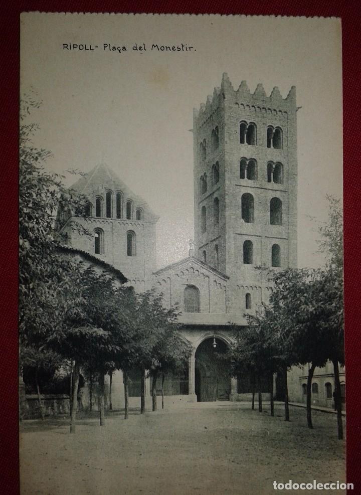 Postales: POSTAL DE RIPOLL - PLA&Ccedil;A DEL MONESTIR - Foto 1
